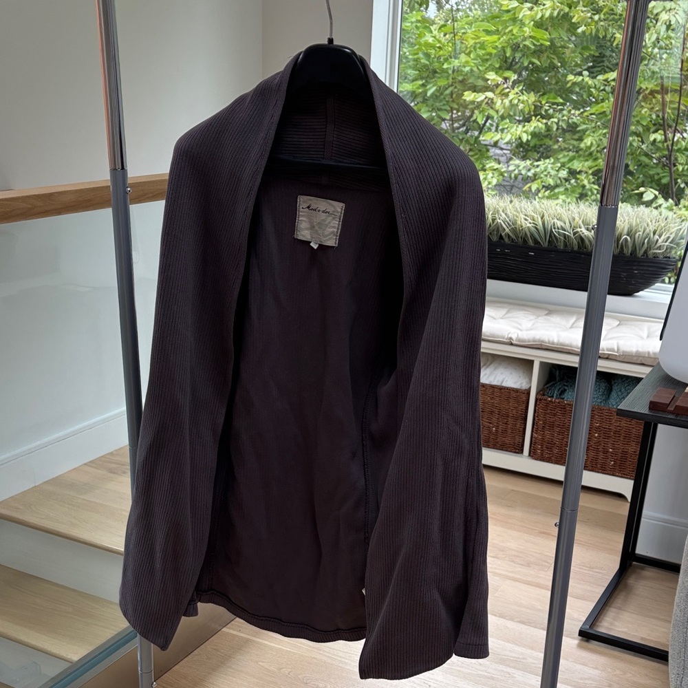 Light Oversized Purple-Gray Poncho